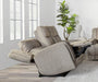 Parker Living Penfield - Frappe Zero Gravity Power Reclining Console Loveseat with Heat Massage and Speaker P3