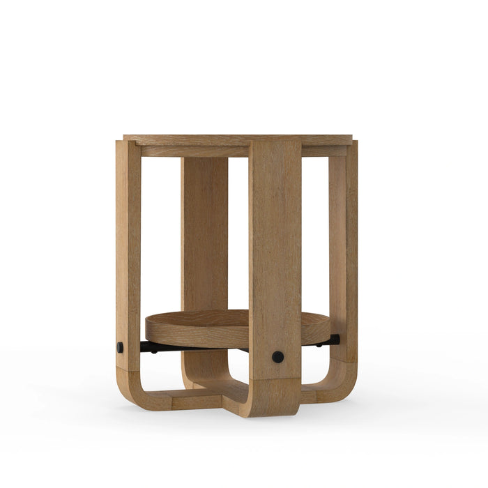 Parker House Escape Round End Table with Shelf