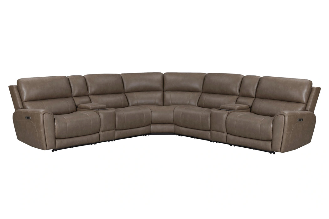 Parker Living Hancock 7 Piece Zero Gravity Power Reclining Sectional with Power Adjustable Headrests
