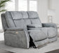 Parker Living Linus - Hudson Grey Zero Gravity Power Reclining Console Loveseat