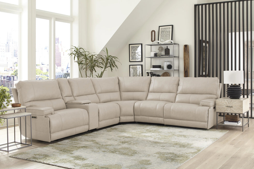 Parker Living Whitman - Powered By Freemotion 6 Piece Modular Power Reclining Sectional with Power Adjustable Headrests