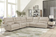 Parker Living Whitman - Powered By Freemotion 6 Piece Modular Power Reclining Sectional with Power Adjustable Headrests