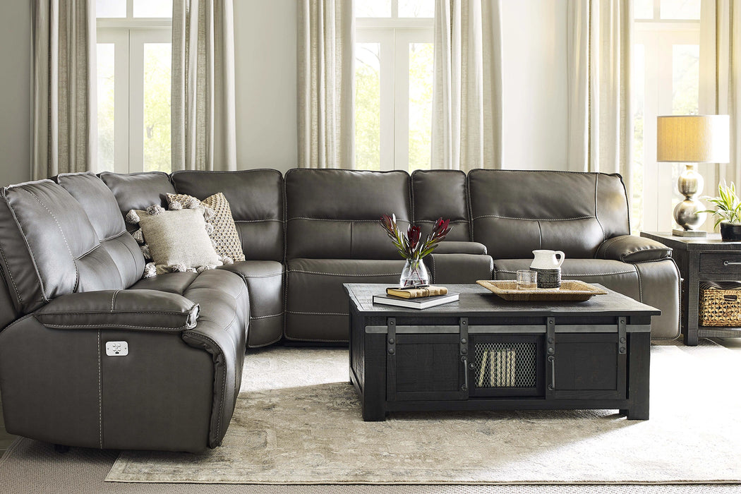 Parker Living Spartacus 6 Piece Modular Power Reclining Sectional with Power Adjustable Headrests