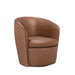 Parker Living Barolo 100% Italian Leather Swivel Club Chair