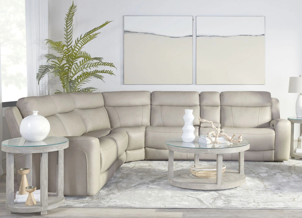 Parker Living Calgary 6 Piece Modular Reclining Sectional with Power Adjustable Headrests