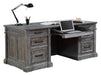 Parker House Gramercy Park Double Pedestal Executive Desk in Vintage Burnished Smoke-3