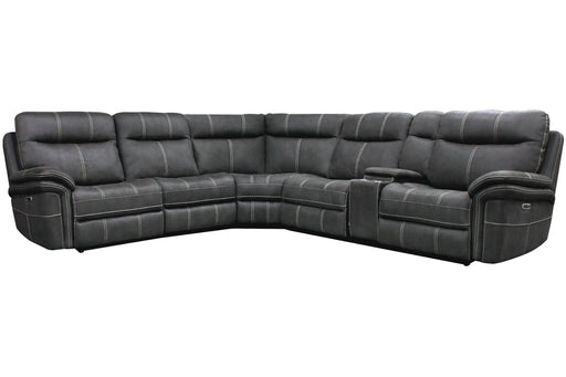 Parker Living Mason - Charcoal 6 Piece Modular Power Reclining Sectional with Power Adjustable Headrests