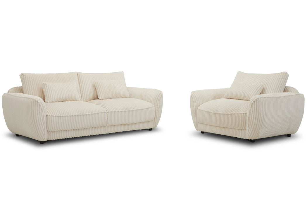 Parker Living Utopia - Mega Ivory Chair and A Half with Lumbar Pillow Two Pack
