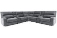Parker Living Polaris 7 Piece Modular Power Reclining Sectional with Power Adjustable Headrests