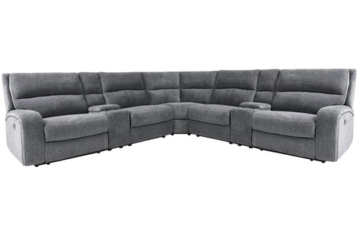 Parker Living Polaris 7 Piece Modular Power Reclining Sectional with Power Adjustable Headrests