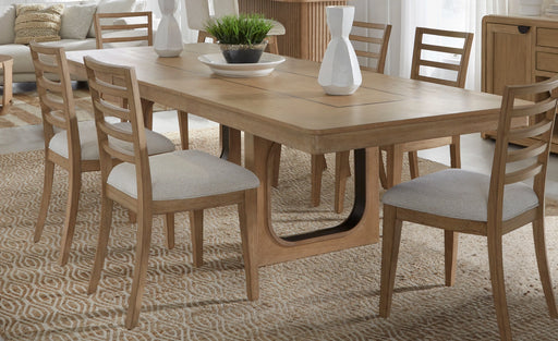 Parker House Escape - Dining 84 Inch Rectangular Table with 6 Ladderback Chairs