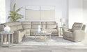 Parker Living Calgary 6 Piece Modular Reclining Sectional with Power Adjustable Headrests