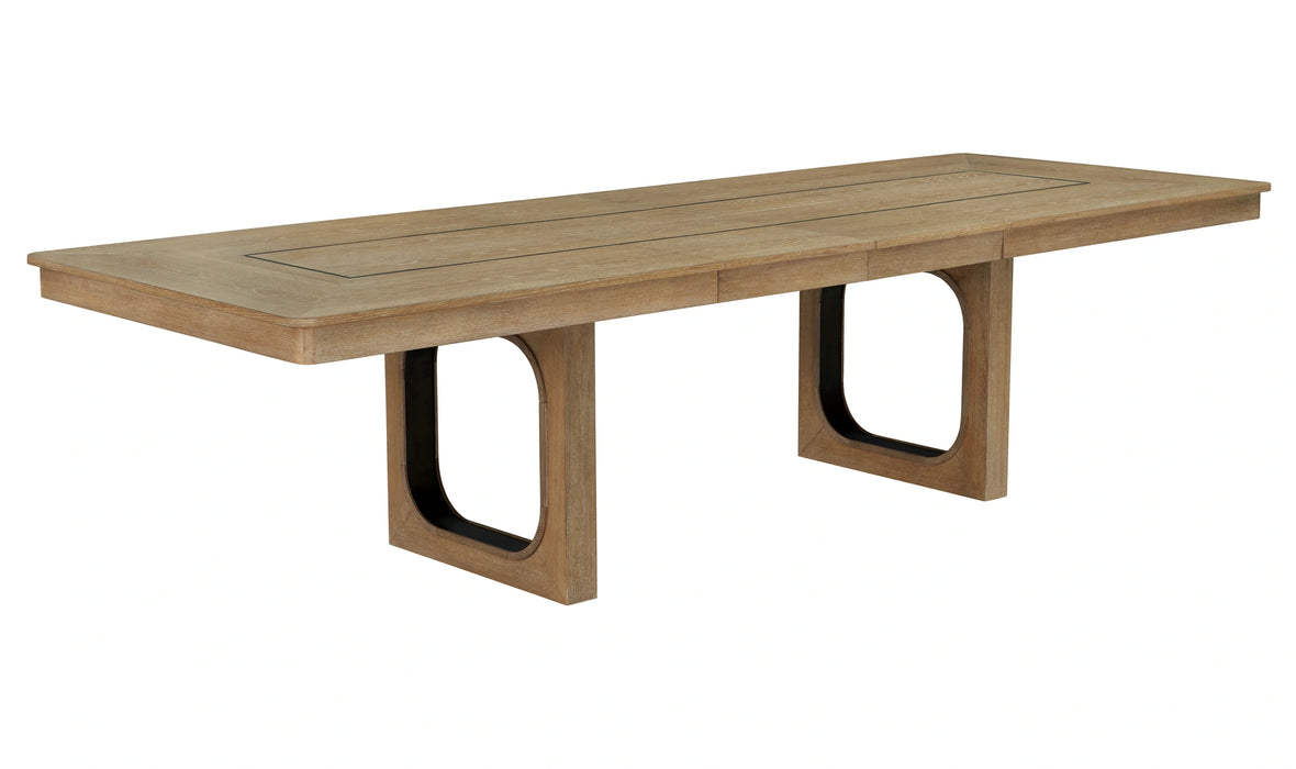 Parker House Escape - Dining 84 Inch Rectangular Extendable Table with Console and 8 Ladderback Chairs