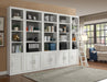 Parker House Catalina 6 Piece Open Top Bookcase Set in Cottage White