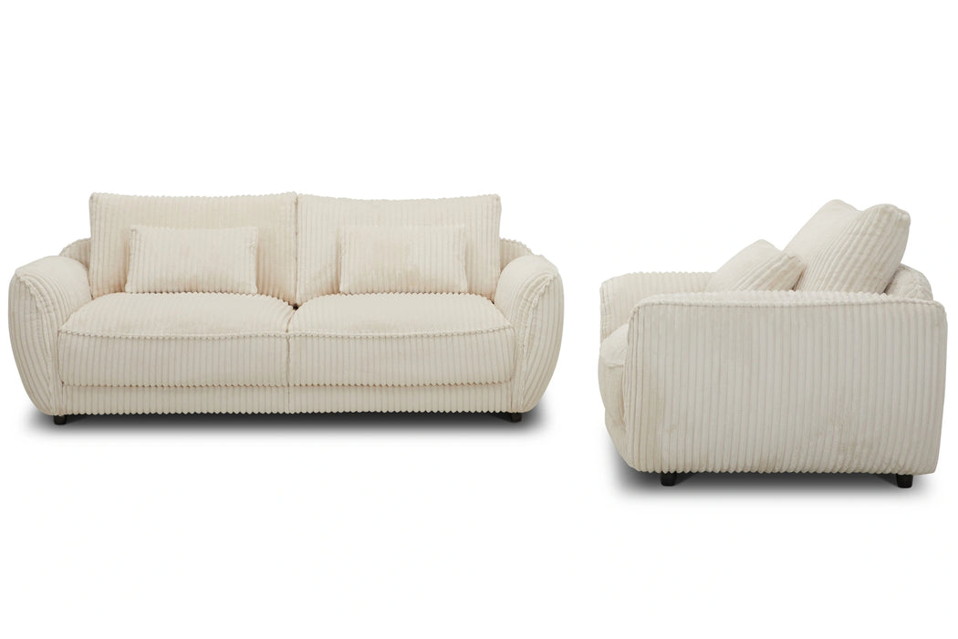 Parker Living Utopia - Mega Ivory Chair and A Half with Lumbar Pillow Two Pack