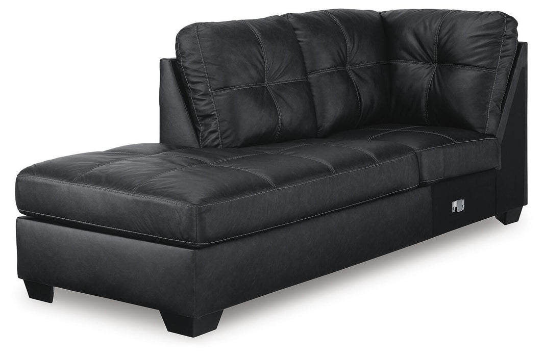 Barlin Mills Sectional with Chaise - MI Hometown Furnishings (MI)*