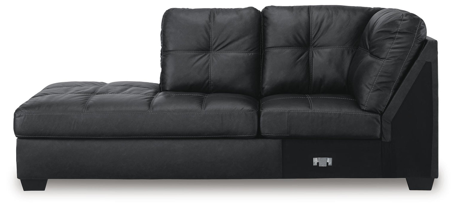 Barlin Mills Sectional with Chaise - MI Hometown Furnishings (MI)*