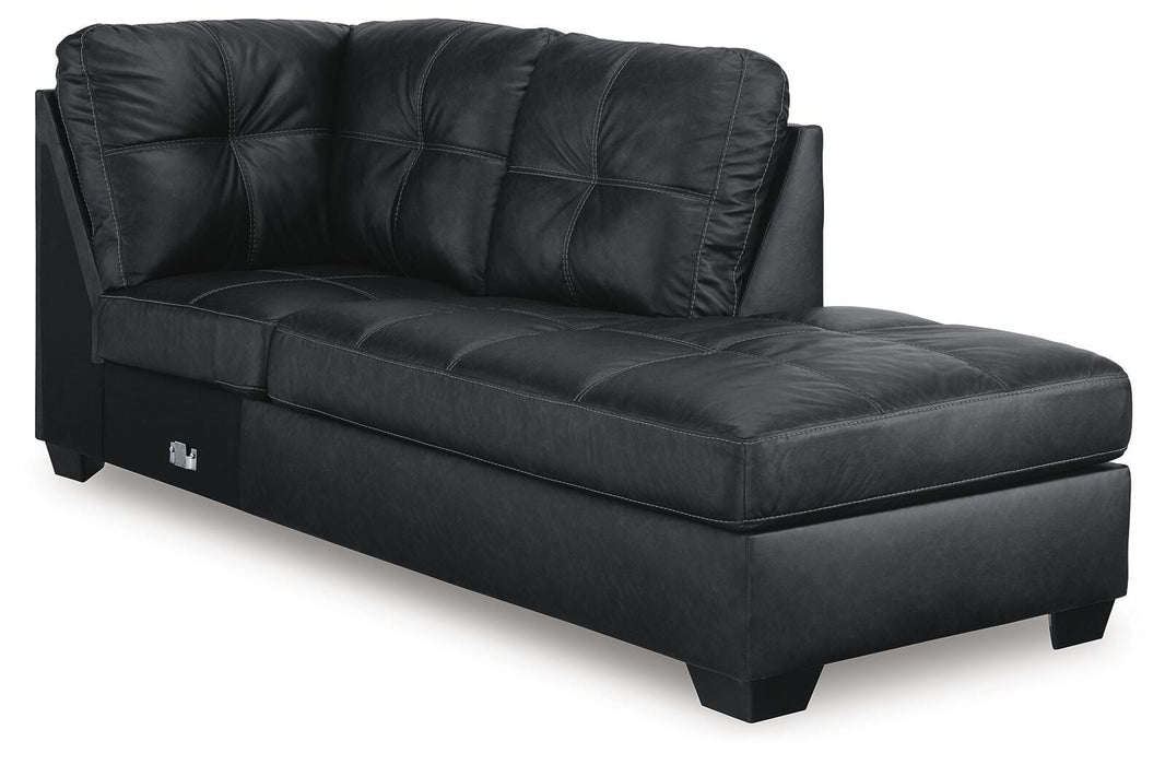 Barlin Mills Sectional with Chaise - MI Hometown Furnishings (MI)*