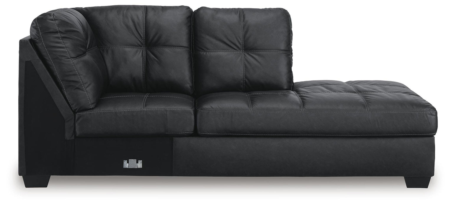 Barlin Mills Sectional with Chaise - MI Hometown Furnishings (MI)*