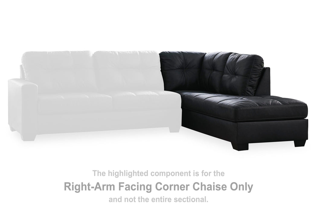 Barlin Mills Sectional with Chaise - MI Hometown Furnishings (MI)*