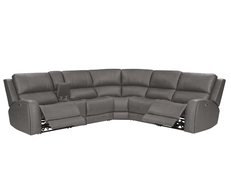 Parker Living Belmont 6 Piece Zero Gravity Power Reclining Sectional with Power Adjustable Headrests
