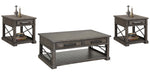 Parker House Sundance - Smokey Grey Cocktail Table with 2 End Tables