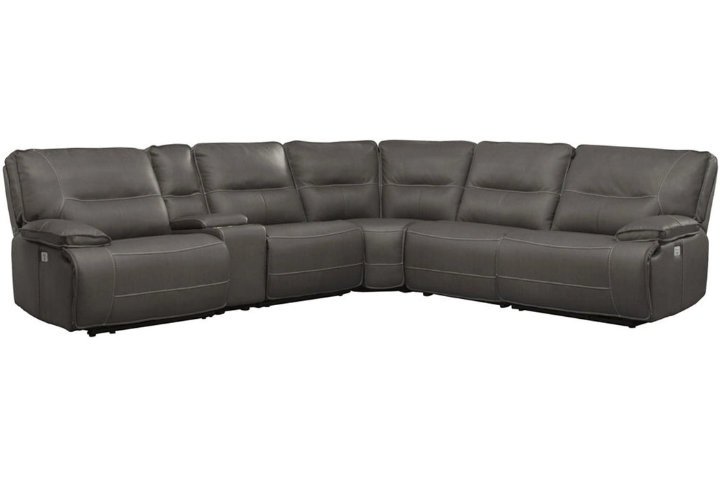 Parker Living Spartacus 6 Piece Modular Power Reclining Sectional with Power Adjustable Headrests