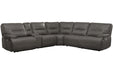 Parker Living Spartacus 6 Piece Modular Power Reclining Sectional with Power Adjustable Headrests