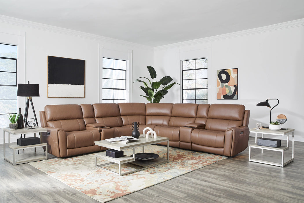 Parker Living Hancock 7 Piece Zero Gravity Power Reclining Sectional with Power Adjustable Headrests
