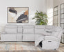 Parker Living Alpine - Airy Midnight 6 Piece Zero Gravity Power Reclining Sectional with Power Adjustable Headrests