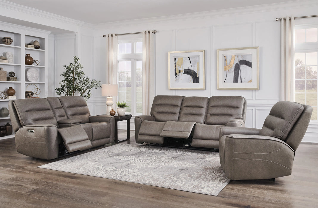 Parker Living Lawson - Sydney Brunette Power Zero Gravity Tilt Console Loveseat P2