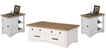Parker House Americana Modern - Cotton Lift Top Cocktail Table with 2 Chairside Tables