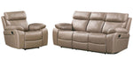 Parker Living Theon - Stokes Toffee Manual Reclining Sofa and Recliner