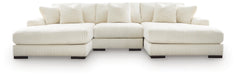 Lindyn Sectional with Double Chaise - MI Hometown Furnishings (MI)*