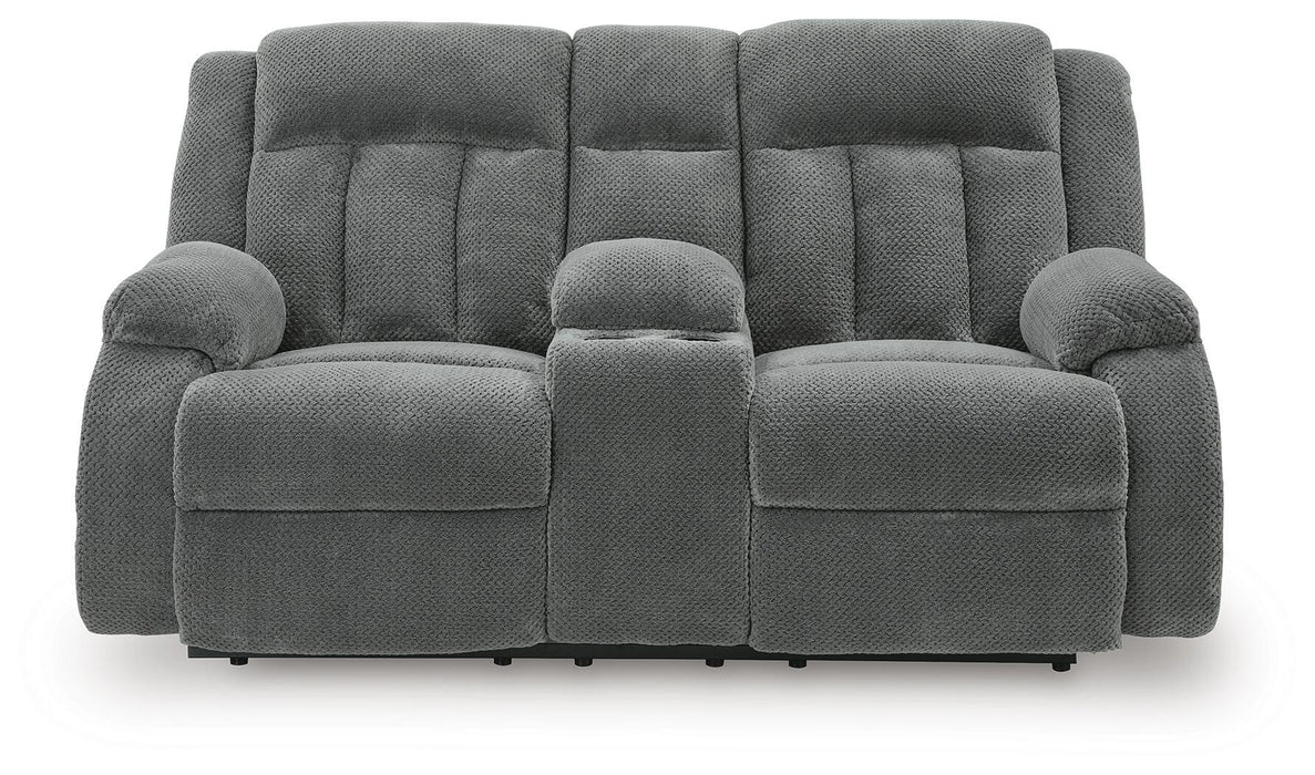Observation Power Reclining Loveseat with Console - MI Hometown Furnishings (MI)*