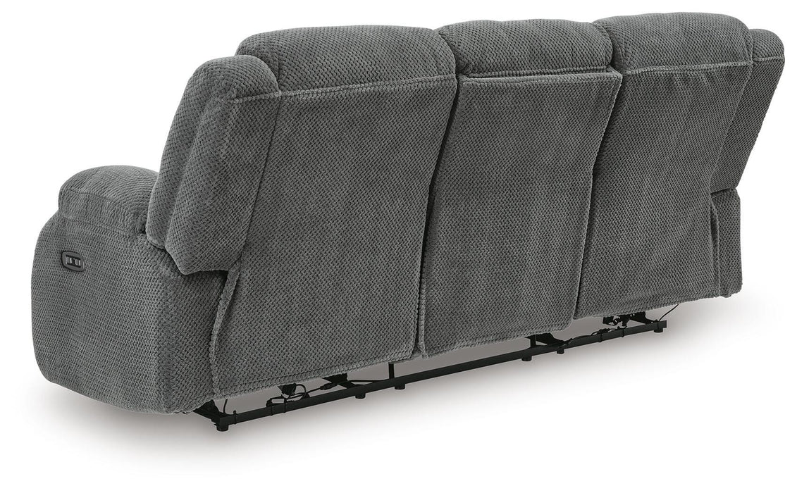 Observation Power Reclining Sofa with Drop Down Table - MI Hometown Furnishings (MI)*
