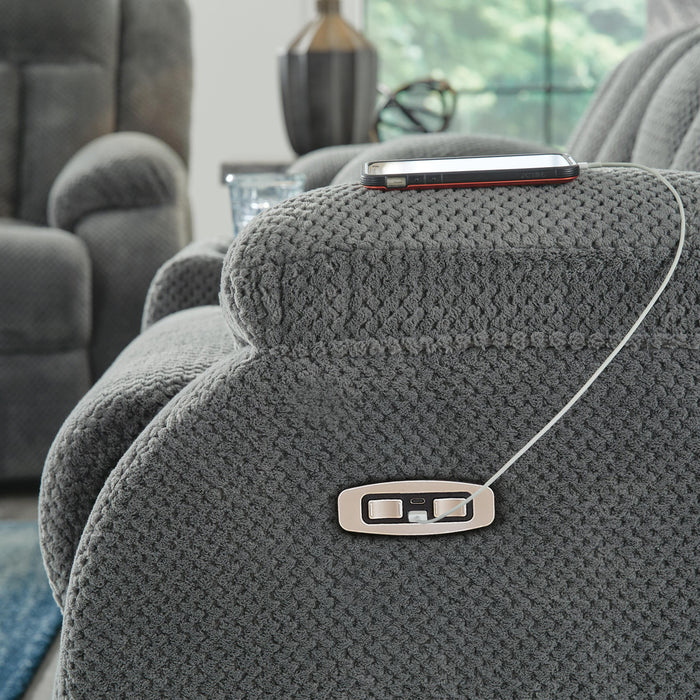 Observation Power Reclining Loveseat with Console - MI Hometown Furnishings (MI)*