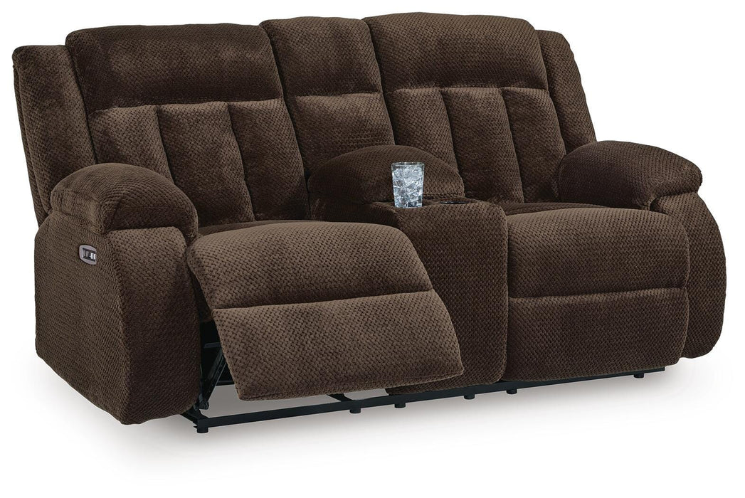 Observation Power Reclining Loveseat with Console - MI Hometown Furnishings (MI)*