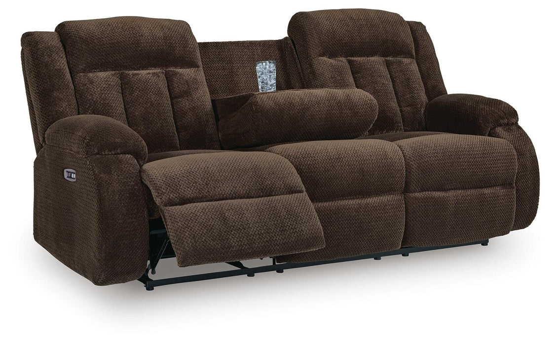 Observation Power Reclining Sofa with Drop Down Table - MI Hometown Furnishings (MI)*