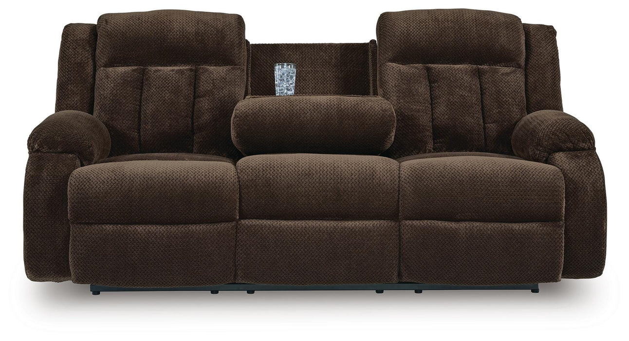 Observation Power Reclining Sofa with Drop Down Table - MI Hometown Furnishings (MI)*