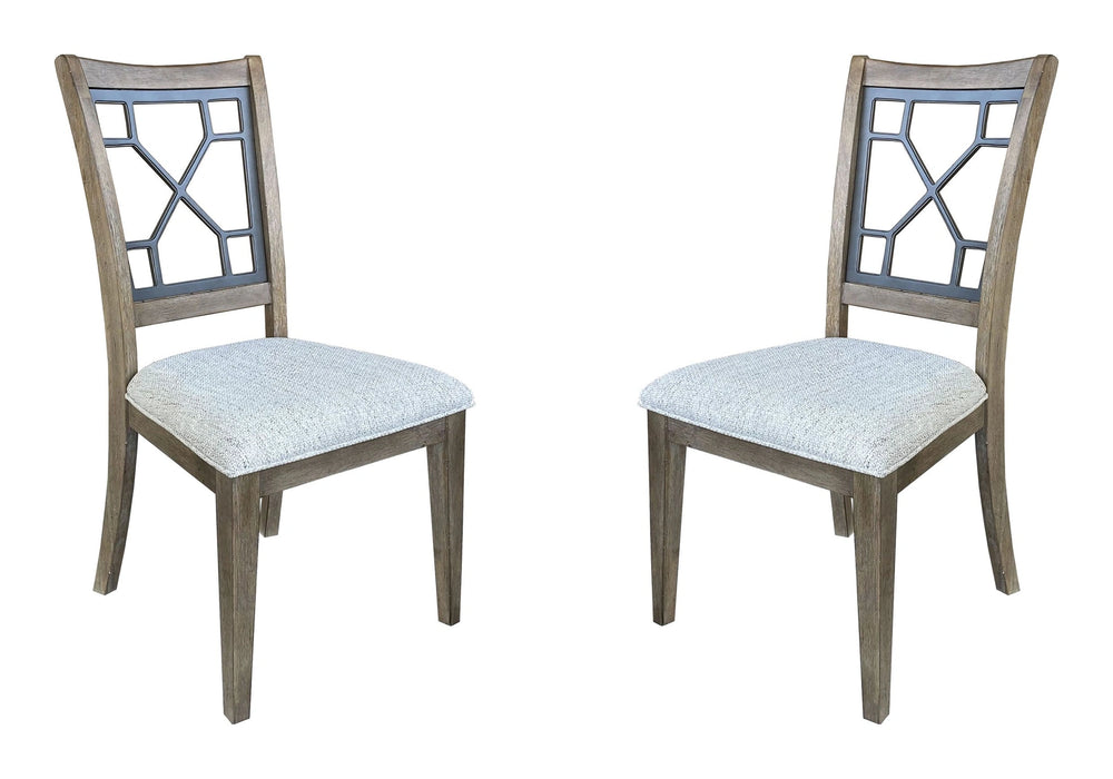 Parker House Sundance Dining - Sandstone Grid Dining Chair Two Pack