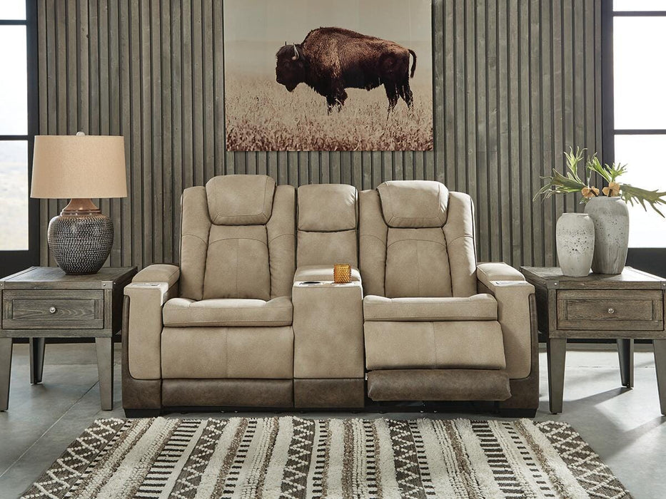 Next-Gen DuraPella Power Reclining Loveseat with Console - MI Hometown Furnishings (MI)*