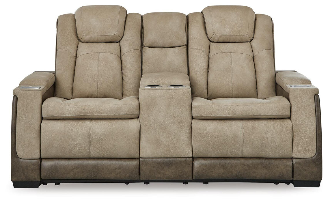 Next-Gen DuraPella Power Reclining Loveseat with Console - MI Hometown Furnishings (MI)*