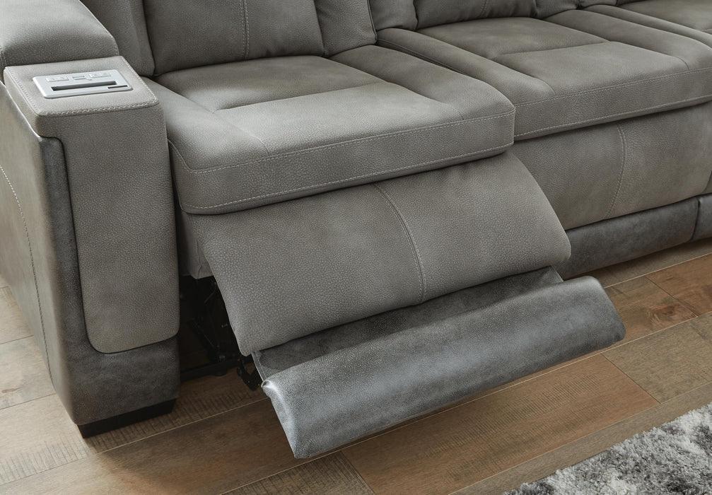 Next-Gen DuraPella Power Reclining Loveseat with Console - MI Hometown Furnishings (MI)*