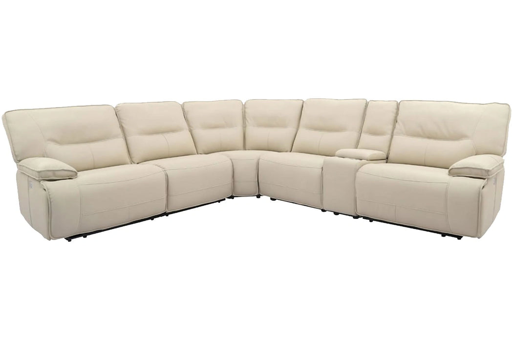 Parker Living Spartacus 6 Piece Modular Power Reclining Sectional with Power Adjustable Headrests