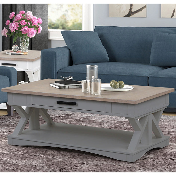 Parker House Americana Modern Cocktail Table with 2 End Tables