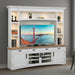 Parker House Americana Modern 92 Inch TV Console with Hutch Back Panel and LED Lights