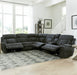 Parker Living Dalton 6 Piece Modular Power Reclining Sectional with Power Adjustable Headrests