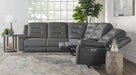Parker Living Caldwell Fog 6 Piece Modular Power Reclining Sectional with Power Adjustable Headrests