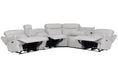 Parker Living Alpine - Airy Midnight 6 Piece Zero Gravity Power Reclining Sectional with Power Adjustable Headrests